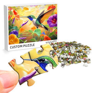 FREE SAMPLE Custom Children Christmas Game Round Animal Magnetic <strong>3D</strong> Paper Puzzle <strong>Jigsaw</strong> - Product Image 4