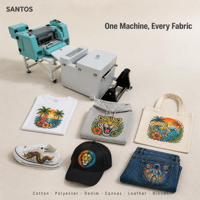 Imprimante DTF SANTOS ST-302 30cm A3, machine d'impression directe sur film avec four à secouer la poudre pour petite atelier d'impression de vêtements