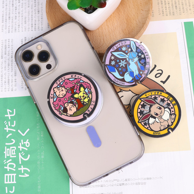 NEW Custom Metal Phone Holder Cute Cartoon Sticky Phone Grip Magnet Sublimation Magsafe Phone Grip