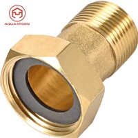 Connecteur de réservoir d'eau en laiton pour tuyau d'arrosage 3/4 ''GHT mâle à 1/2'' NPT femelle raccord de cloison en laiton