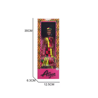 Poupée de mode noire de 12,5 pouces, collection 2026, avec tenues colorées, style africain, jouet pour filles, idéal pour le jeu d'imitation, cadeau