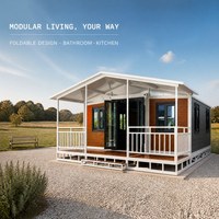 Maison préfabriquée modulaire de 40 pieds, structure en acier insonorisée, salon, bureau mobile sur site, bâtiment préfabriqué