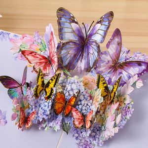 Papillon 3D Pop-Up Fait Main - Cadeau Unique pour la Saint-Valentin pour les Proches, Carte de Vœux Artisanale - Product Image 4