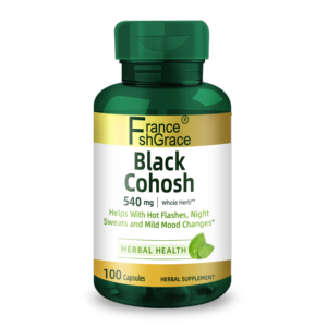 Sıcak basması gece terlemeleri ve hafif ruh hali değişiklikleri siyah <span class=keywords><strong>Cohosh</strong></span> kapsüller ile yetişkinler için organik siyah <span class=keywords><strong>Cohosh</strong></span> 540mg takviyesi - Product Image 1