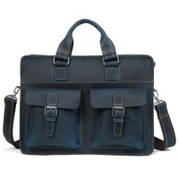 Sac pour ordinateur portable personnalisé, grande capacité, sac à bandoulière pour ordinateur portable d'affaires, sac à main en cuir de luxe, sacoche de bureau