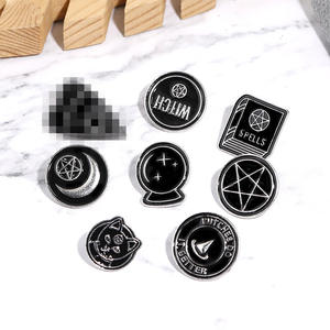 Fata gotica fatta a mano in metallo artigianale spille con smalto artigianale nuova strega Ouija luna tarocchi spille per donne uomini capodanno cinese - Product Image 6