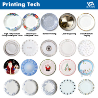 Vaisselle en porcelaine blanche personnalisée avec logo du fabricant, vente en gros, personnalisation personnalisée, assiettes en céramique, vaisselle de table