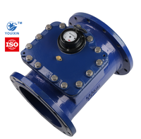 Débitmètre à turbine hydraulique YOUIXIN IP68 OEM à bas prix, de 2 à 12 pouces, à brides, garantie 6 mois