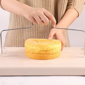 נירוסטה חוטים כפולים עוגת קאטר מבצעה עוגת קוקי קאטר מטבח אביזרי אפיית מאפה כלים