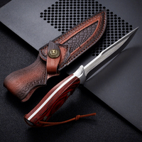 Hot Sale Russland Feste Klinge Alle Stahl messer Outdoor Wandern Steak Messer Camping Bush craft Big Knives