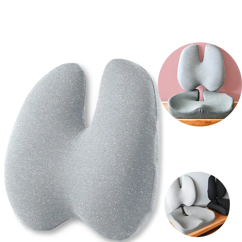 customization memory foam lumbar support pillow soft seat cushion set relief for office chair