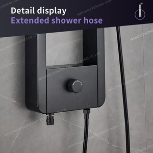 Dẫn bầu không khí ánh sáng hệ thống vòi hoa sen với màn hình hiển thị kỹ thuật số thông minh Vòi hoa sen Bảng điều khiển bán chạy nhất cao cấp vòi hoa sen khách sạn - Product Image 3