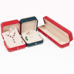 กล่องใส่เครื่องประดับขายส่ง กล่องของขวัญสำหรับกำไลข้อมือ จี้ ต่างหู แหวน สร้อยคอ ทำจากหนัง PU กล่องเครื่องประดับแบบกำหนดเองพร้อมโลโก้ - Product Image 6