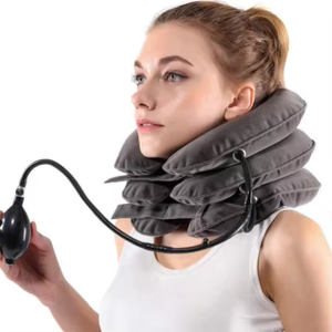 Attelle de soutien cervicaux orthopédique réglable, collier gonflable souple pour le cou, dispositif de traction cervicale pneumatique - Product Image 3