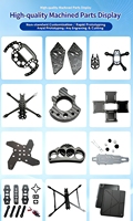 Service de fabrication de moules sur mesure pour cadre de drone FPV, moulage par pressage à chaud, usinage CNC, électroérosion à fil, perçage, pièces OEM de précision