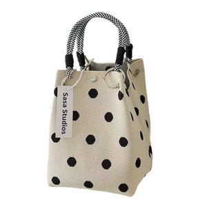 Sac fourre-tout tricoté Xiyu, petit sac à main en polyester pour usage quotidien, style féminin, collection Printemps 2026 - Product Image 5
