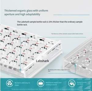 ชั้นวางขวดตัวอย่างเพล็กซิกลาส (<span class=keywords><strong>2</strong></span>/<span class=keywords><strong>3</strong></span>/5/10/12/15 มล., 50 ช่อง) - Product Image 4