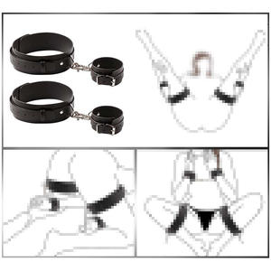 Correas de Pecho para Mujer, Esposas para Manos y Pies, Correas de Cuero, Conjunto de Cinturones de Bondage - Product Image 2
