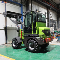 Nouvelle pelle compacte chinoise de 2 tonnes, chargeuse sur pneus articulée hydraulique, moteur européen Cummins, chargeuse frontale à 4 roues