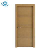 Porte intérieure moderne en WPC résistante à l'eau pour chambre et villa, couleur personnalisée, surface finie, fournisseur de matériaux de construction OEM ODM