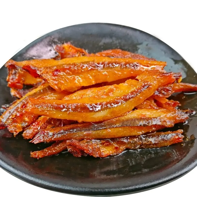 Hot Selling Delicious Snacks Flavored Fish Products Spicy Chewy Pickled Small Fish Snacks Chinese Dried Fish Packets
