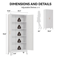 Armoire de rangement moderne en acier laminé à froid, vente en gros d'usine, avec couleur et taille personnalisables, résistante aux taches, pour usage en cuisine