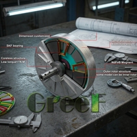 Générateur à disque 20 KW 300 tr/min, alternateur à flux axial robuste pour système d'éolienne industrielle