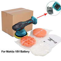 Polisseuse de voiture sans fil 8 vitesses réglables, outil électrique de cirage, ponçage et application de glaçage, compatible avec les batteries Dewalt/Milwaukee/Makita 20V