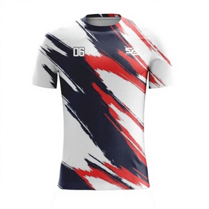 Camiseta de Fútbol Profesional 2025 - Uniforme de Fútbol Personalizado que Absorbe la Humedad para Equipos y Aficionados con Tejido Transpirable - Product Image 1