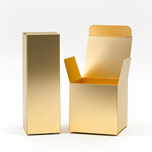 도매 맞춤 로고 택배 포장 소형 접이식 상자 양각 백색 골판지 박스 - Product Image 5