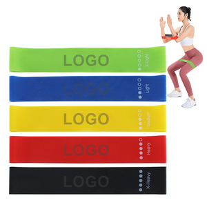 مجموعة أربطة مقاومة مرنة ملونة مخصصة للتمارين الرياضية واليوغا، مصنوعة من اللاتكس غير القابل للانزلاق - Product Image 4