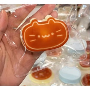 Jouets souples à presser en forme de fromage Kawaii Mochi Cat, à remontée lente, mignons, en TPR, anti-stress, jouets pour enfants, vente en gros - Product Image 3