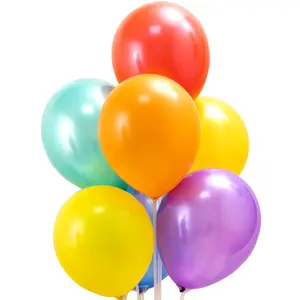 10 inç renkli yüksek kaliteli lateks metalik balonlar