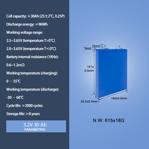 แบตเตอรี่แบบแท่งปริซึม Gotion 3.2V 30Ah ชาร์จได้ สำหรับประกอบชุดแบตเตอรี่ DIY 12V 24V 48V สำหรับเก็บพลังงานแสงอาทิตย์ - Product Image 5
