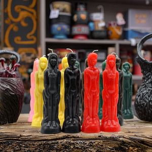 Bougie parfumée en cire de paraffine avec figurine masculine noire pour les bars Hoodoo, votive, Noël, Pâques, Ramadan, bougie catholique - Product Image 4