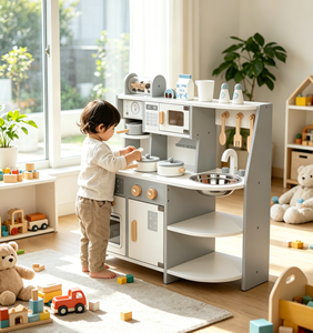 Set Cucina Giocattolo per Bambini, Gioco di Ruolo Educativo, Simulazione di Cucina, Giocattoli per l'Apprendimento e il Divertimento dei Bambini - Product Image 6
