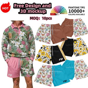 Custom Footy Shorts Local Floral UPF50+ Quick Dry AU Shorts Aussie Animal Shorts Rugger Sunflowers Patchwork Zip Pocket Shorts