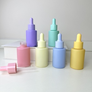 Botella con Gotero de 30 ml, Botellas de Vidrio Mate Coloridas para Suero y Aceite Capilar con Gotero, Buen Precio, Envase de Tubo para Productos para el Cuidado de la Piel - Product Image 1