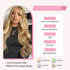Extensions de cheveux invisibles à fil transparent réglable pour femmes, postiche <span class=keywords><strong>secret</strong></span> à ligne de pêche en une seule pièce - Product Image 2