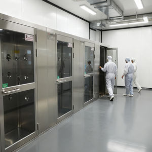 CE belgesi ile otomatik birbirine hava duş kabini PLC cihazı 304 SS modüler temiz oda ekipmanları - Product Image 4