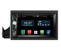 Unité principale universelle USB double din 6.2 pouces android 1.5GHz avec carplay BT5.0 auto car dvd cd player