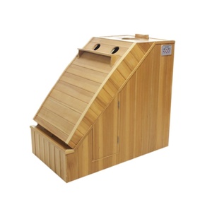 Cabine de sauna vapeur portable moderne personnalisée avec chauffage infrarouge lointain en <span class=keywords><strong>bois</strong></span> massif pour usage domestique - Product Image 1