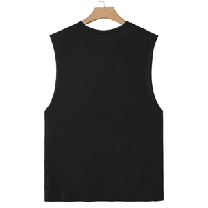 Proveedor de Camisetas de Tirantes para Hombre, Cuello Redondo, Estampadas, Sin Mangas, Corte Cuadrado, Algodón Orgánico y Nailon, con Patrón Impreso - Product Image 3