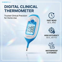 Termometer Rektal Silikon Kelas Medis Presisi Tinggi Anti Debu dan Air Termometer Elektronik Digital