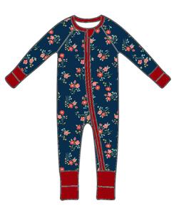 Qingli OEM Tariffs Free Little Girl <strong>Zip</strong> Romper Baby <strong>Sleepsuits</strong> <strong>With</strong> Feet and <strong>Zip</strong> Daisy Flower Baby Rompers for Winter - Product Image 3
