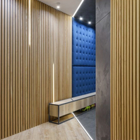 Panneaux muraux cannelés en WPC pour décoration intérieure, alternative décorative au bois, panneau mural en WPC
