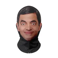 3D sans couture visage imprimé tête écharpe drôle personne célèbre glace soie crème solaire pour Halloween Cosplay fête masques