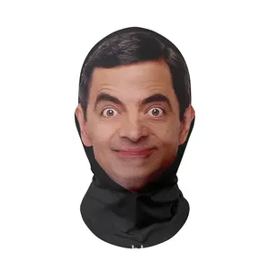 3D cara sin costuras impresa cabeza bufanda divertida persona famosa hielo seda protector solar para <span class=keywords><strong>Halloween</strong></span> Cosplay fiesta máscaras - Product Image 1
