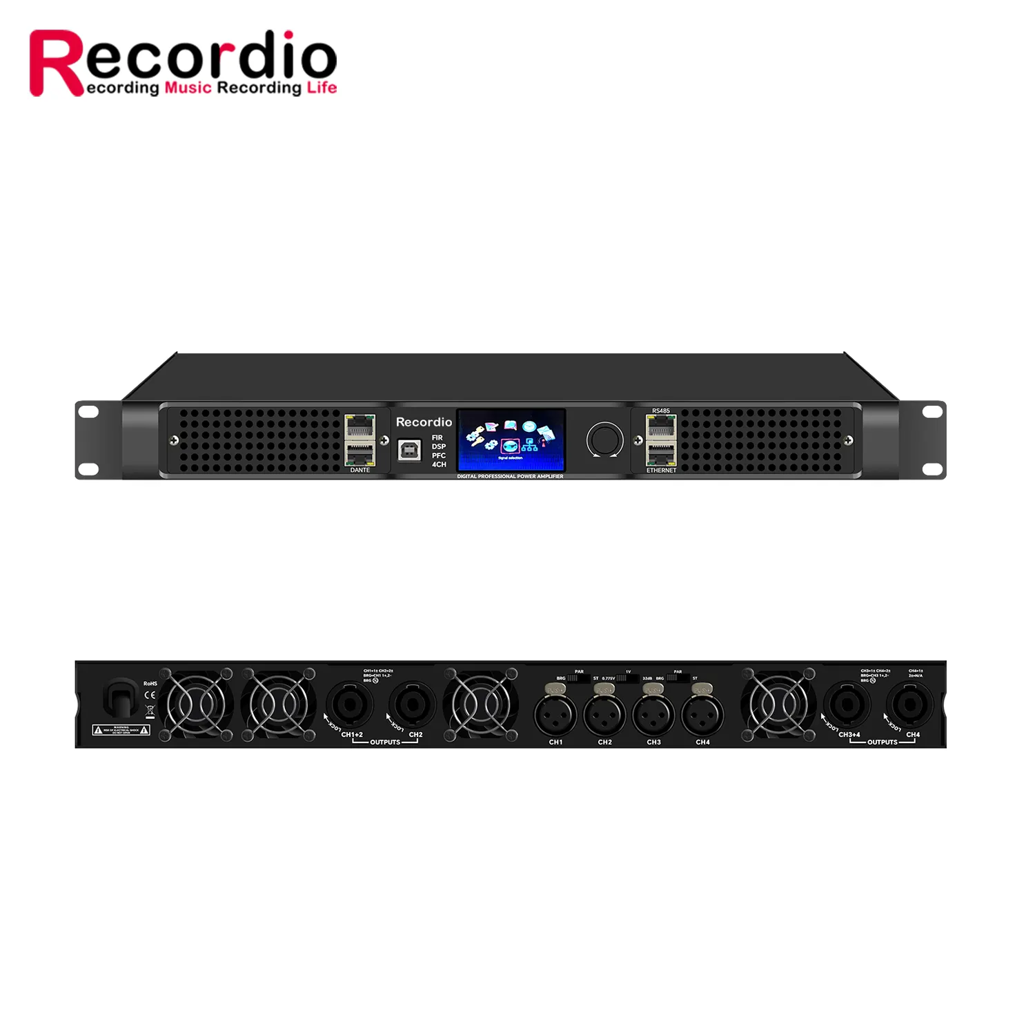 GAP-DP4000 Recordio Hersteller Professional Digital verstärker DSP Prozessor 4-Kanal Power Audio Amp Für Stage Studio
