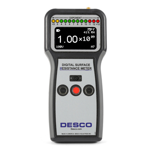 Medidor Digital de Resistencia Superficial con Rango de Medición de 10^3~10^12 Ohmios, con 2 Electrodos para Superficies de Trabajo, Pisos, etc. - Product Image 3